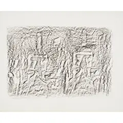 Sidney Nolan, (Kelly Gang), c.1958, crayon rubbing on paper