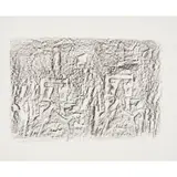 Sidney Nolan, (Kelly Gang), c.1958, crayon rubbing on paper