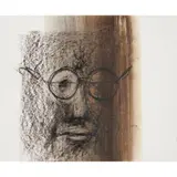 Sidney Nolan, (Man wearing round glasses), c.1958, mixed media and crayon rubbing on paper