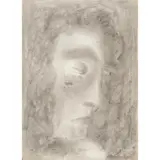 Sidney Nolan, (Woman), c.1958, charcoal on paper
