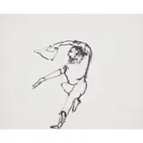 Sidney Nolan, (Stockman), c.1953, ink on paper