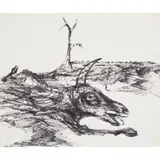Sidney Nolan, Drought, 1955, ink on paper