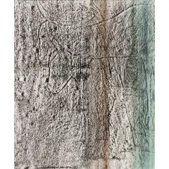 (Rams) by Sidney Nolan, c.1958, mixed media and crayon rubbing on paper, sold Jul 2026