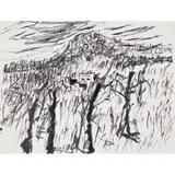 Sidney Nolan, Camp, 1951, ink on paper