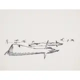Sidney Nolan, (Drought carcasses), c.1954, ink on paper