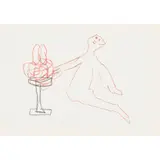 Sidney Nolan, (Sculptor), c.1986, crayon on paper