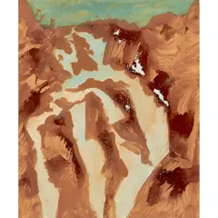 Waterfall by Sidney Nolan, 1952, mixed media on paper, sold Jul 2026
