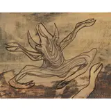 Sidney Nolan, (Drought carcass), c.1953, mixed media on paper