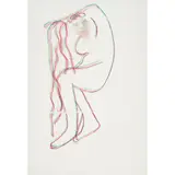 Sidney Nolan, (Woman) c., 1978, crayon on paper