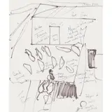Sidney Nolan, Hydra, 1956, ink on paper