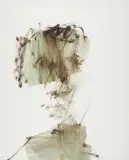 Head by Sidney Nolan, c.1961, mixed media on paper, sold Feb 2026