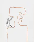 Sculptor by Sidney Nolan, c.1986, crayon on paper, sold Feb 2026