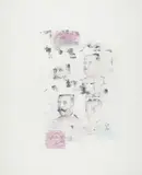 Lobsters and Portraits by Sidney Nolan, c.1965, mixed media on paper, sold Feb 2026