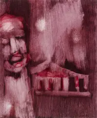 Lowell: Imitations by Sidney Nolan, 1965, mixed media on paper, sold Feb 2026