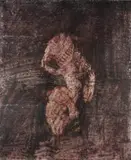 Figure by Sidney Nolan, 1963, mixed media on paper, sold Feb 2026
