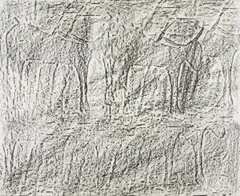 Rams by Sidney Nolan, c.1958, crayon on paper, sold Feb 2026