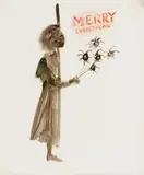 (Merry Christmas) by Sidney Nolan, c.1962, mixed media on paper, sold Feb 2026