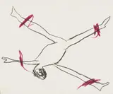 Sidney Nolan, Prometheus, 1967, oil pastel on paper