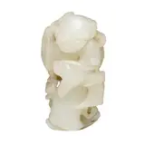 5.5cm high by Qing Dynasty A Chinese White Jade Carved Standing Figure Of A Boy, sold Feb 2026
