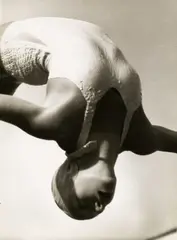 Lothar Rübelt, Diver Dorothy Poynton-Hill, Olympic gold medalist in artistic jumping, 1936, photograph