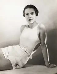 Else Ernestine Neuländer-Simon, Cilly Aussem wearing a Juvena bathing suit, Berlin c. 1930, 1930, photograph