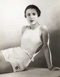Else Ernestine Neuländer-Simon, Cilly Aussem wearing a Juvena bathing suit, Berlin c. 1930, 1930, photograph