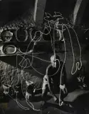 Gjon Mili, A group of five prints including the iconic 'Pablo Picasso drawing a centaur in the air with light, 1949, photograph