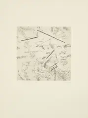 Carl Buchheister, Komposition Bruma, 1961, Radierung auf Bütten