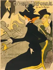 Divan Japonais by Henri de Toulouse-Lautrec, Farblithografie auf Velin, sold Jun 2017