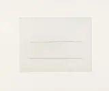 Fred Sandback, Ohne Titel, 1975, Radierung auf Velin