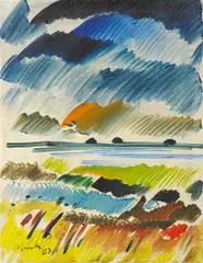 Siegward Sprotte, Aus Zyklus: Hohe Himmel, 1983, Öl auf Leinwand
