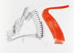 Jorinde Voigt, Symphonic Parts/Rhythmus Berlin I-VI, 2011, Serie von sechs Farblithografien auf Incision