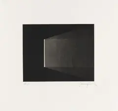 Aus: Deep sky by James Turrell, 1984, Aquatinta auf BFK Rives, sold Apr 2017