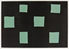 6 Rechtecke by Günther Förg, 1991, Farbholzschnitt auf festem Bütten, sold Apr 2017