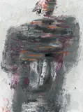 Gustav Deppe, "Turmkopf Hannibal", Mischtechnik auf Holz