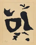 Jean Arp, Ohne Titel, Collage und Bleistift auf Karton