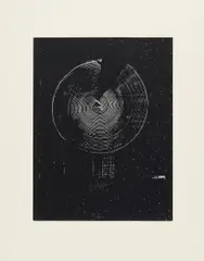 Zirkel-Raster by Heinz Mack, 1974, Serigrafie und Prägedruck auf Karton, sold Jun 2017