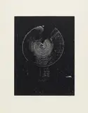 Heinz Mack, Zirkel-Raster, 1974, Serigrafie und Prägedruck auf Karton