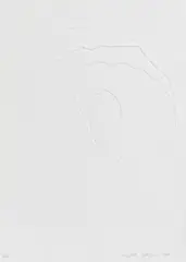 Angela Glajcar, Ohne Titel, 2007, Prägedruck auf Büttenkarton