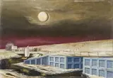Franz Radziwill, Winter am Dithmarscher Siel, 1941, Öl auf Leinwand