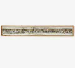 Claudio Costa, "Composition with physical types", 1974, Mischtechnik auf Leinwand