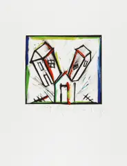 Robert Wilson, Ohne Titel, 1996, Farblithografie auf Karton