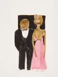 Tomi (Jean-Thomas) Ungerer, Partytime, 1975, Farbsergrafie auf Karton