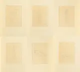 Renée Sintenis, Sappho - Figurae, Mappe mit sechs Radierungen auf feinem Japan in Passepartout montiert