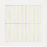 Agnes Martin, Untitled (Pace Editions), Farbige Offsetlithografie auf Transparentpapier