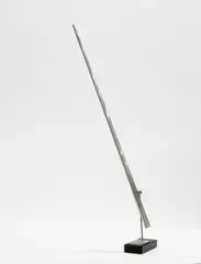 "One Blade Up" by George Rickey, 1996, Edelstahl, 2-teilig., sold May 2017