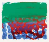 Howard Hodgkin, In a public garden, Acryl über farbige Aquatinta mit Carborundum auf handgeschöpftem Bütten