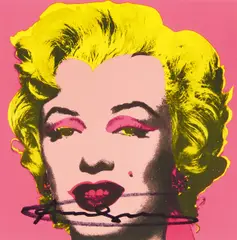 Marilyn Monroe - Castelli Graphics Invitation by Andy Warhol, 1981, Farbserigrafie auf Karton, mittig gefaltet, sold Jun 2017