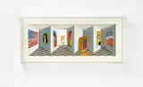 Patrick Hughes, Pop 2008, 2008, Handkolorierte Farblithografie auf Karton