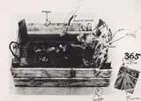 Wolf Vostell, 365 Tage Reise der Salatkiste, 1972, Serigrafie auf leichtem Karton